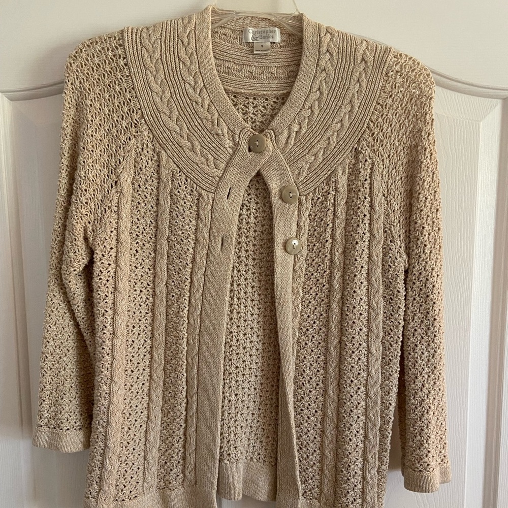 Christopher and Banks 3/4 sleeve cardigan